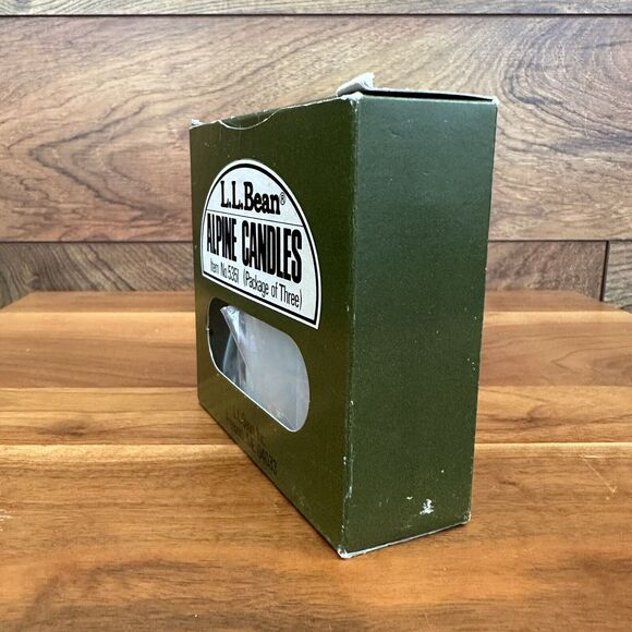 LL Bean 2 Alpine Candles #5351 Refill For Vintage Hanging Lantern Made In Japan - Picture 4 of 10